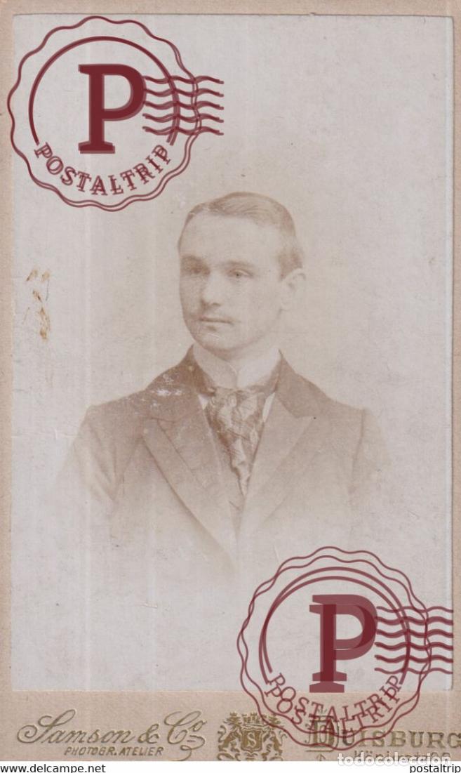 Fotografia antica: SAMSON DUISBURG PHOTOGRAPHIE PHOTO CDV +-10,5x6,5CM GERMANY DEUTSLAND ALLEMAGNE DEUTSCHLAND