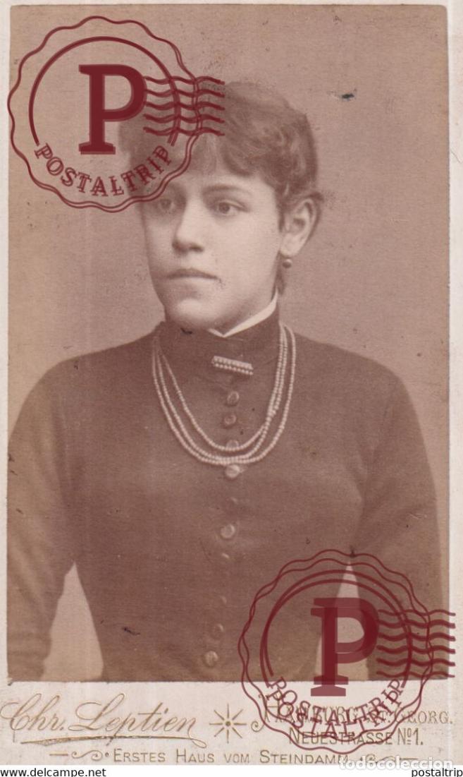 Fotografia antica: CHR LEPTIEN HAMBURG STEINDAMM PHOTOGRAPHIE PHOTO CDV +-10,5x6,5CM GERMANY DEUTSLAND ALLEMAGNE DEUTSC