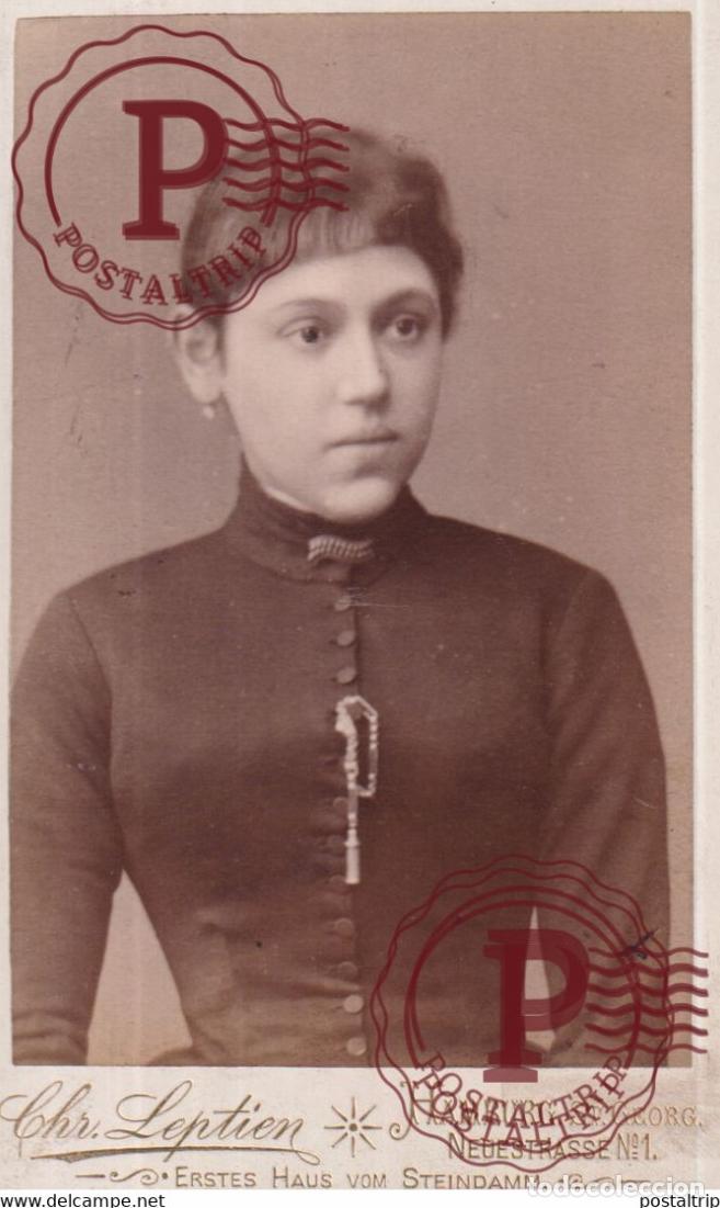 Fotografia antica: CHR LEPTIEN HAMBURG STEINDAMM PHOTOGRAPHIE PHOTO CDV +-10,5x6,5CM GERMANY DEUTSLAND ALLEMAGNE DEUTSC