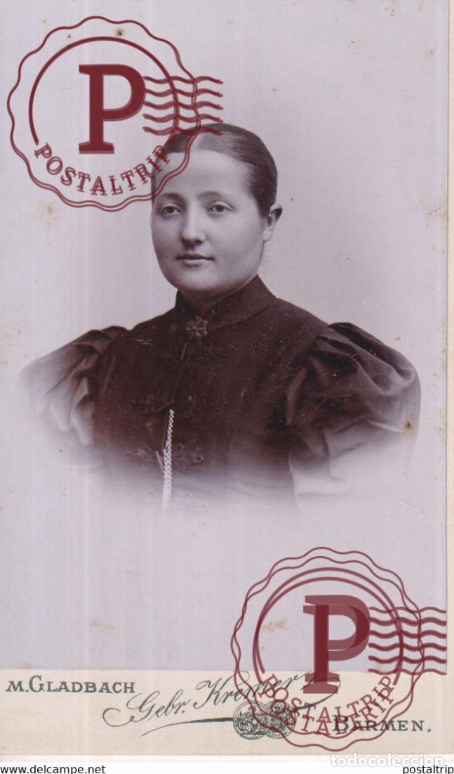 Fotografia antica: M GLADBACH BARMEN PHOTOGRAPHIE PHOTO CDV +-10,5x6,5CM GERMANY DEUTSLAND ALLEMAGNE DEUTSCHLAND