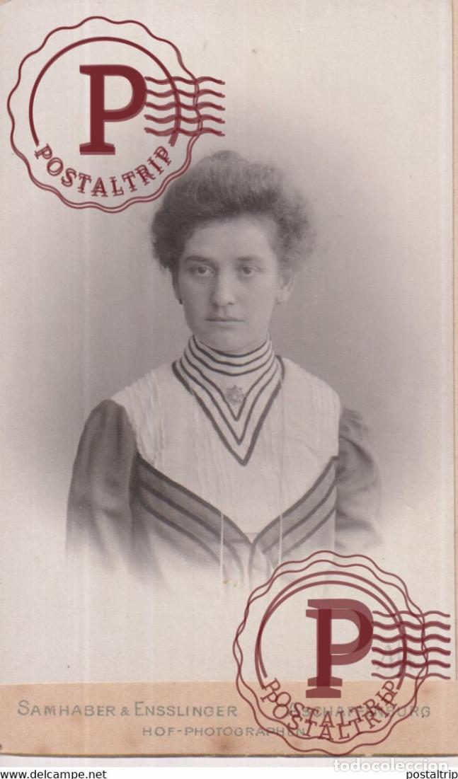 Fotografia antica: SAMHABER ENSSLINGER ASCHAFFENBURG PHOTOGRAPHIE PHOTO CDV +-10,5x6,5CM GERMANY DEUTSLAND ALLEMAGNE