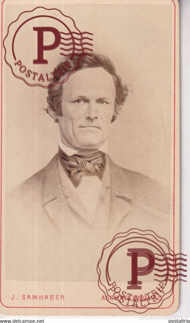 Fotografia antica: J SAMHABER ASCHAFFENBURG PHOTOGRAPHIE PHOTO CDV +-10,5x6,5CM GERMANY DEUTSLAND ALLEMAGNE DEUTSCHLA