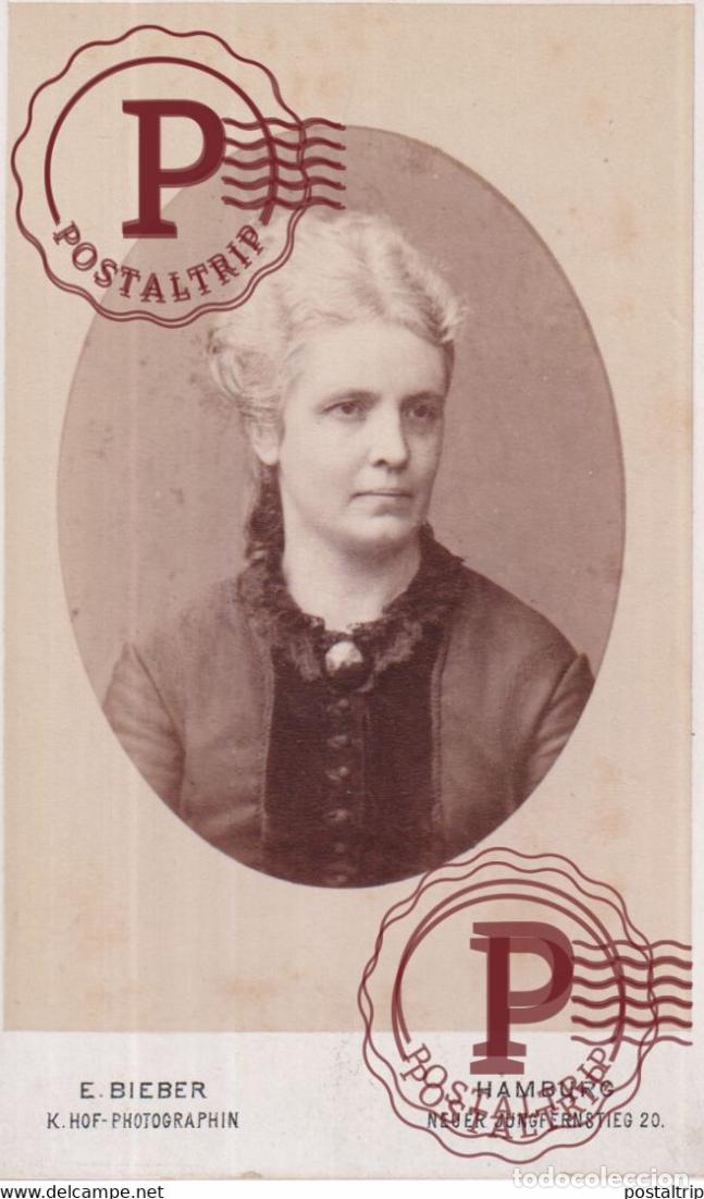 Fotografia antica: E. BIEBER. HAMBURG. PHOTOGRAPHIE PHOTO CDV +-10,5x6,5CM GERMANY DEUTSCHLAND