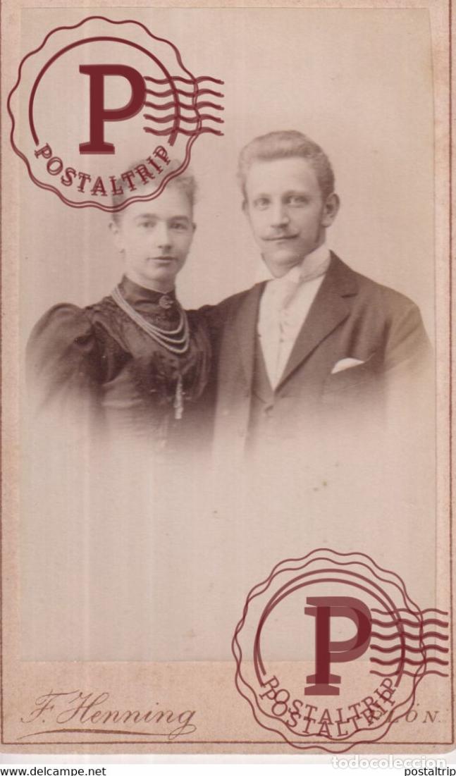Fotografia antica: F. HENNING. PLON. PHOTOGRAPHIE PHOTO CDV +-10,5x6,5CM GERMANY DEUTSCHLAND
