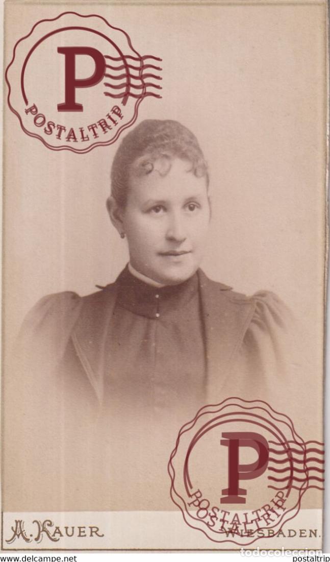 Fotografia antica: A. KAUER. WIESBADEN. PHOTOGRAPHIE PHOTO CDV +-10,5x6,5CM GERMANY DEUTSCHLAND