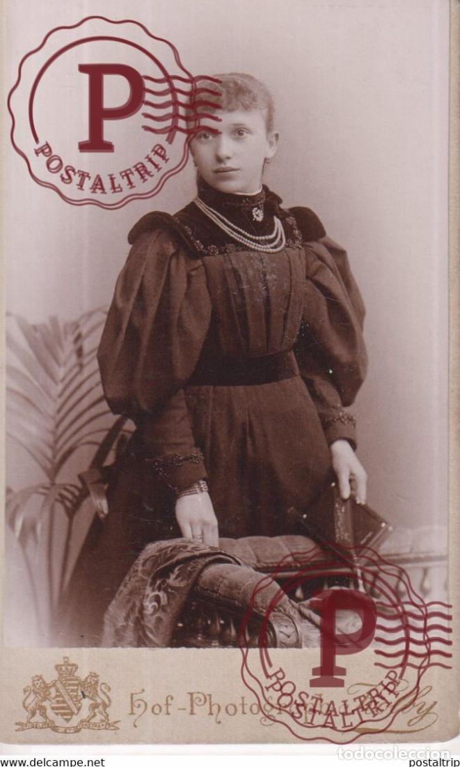 Fotograf&iacute;a antigua: HOFPHOTOGRAPH KOLBY. ZWICKAU. PHOTOGRAPHIE PHOTO CDV +-10,5x6,5CM GERMANY DEUTSCHLAND