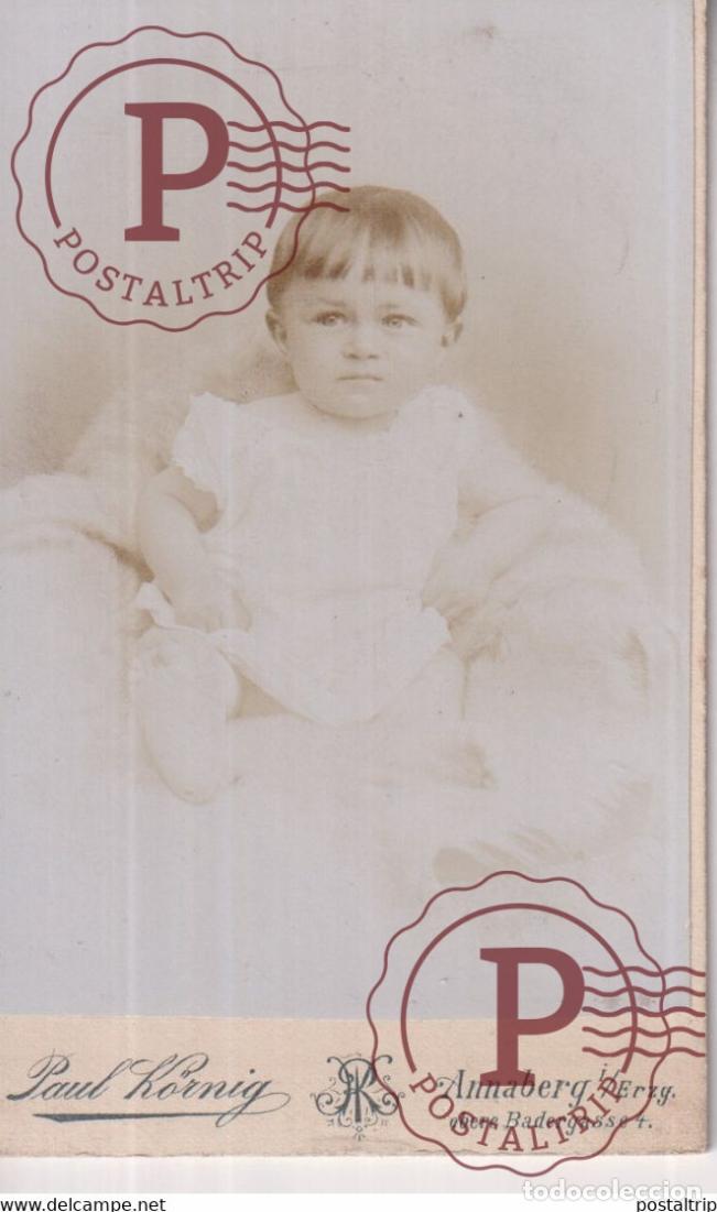 Fotograf&iacute;a antigua: PAUL KORNIG. ANNABERG. PHOTOGRAPHIE PHOTO CDV +-10,5x6,5CM GERMANY DEUTSCHLAND