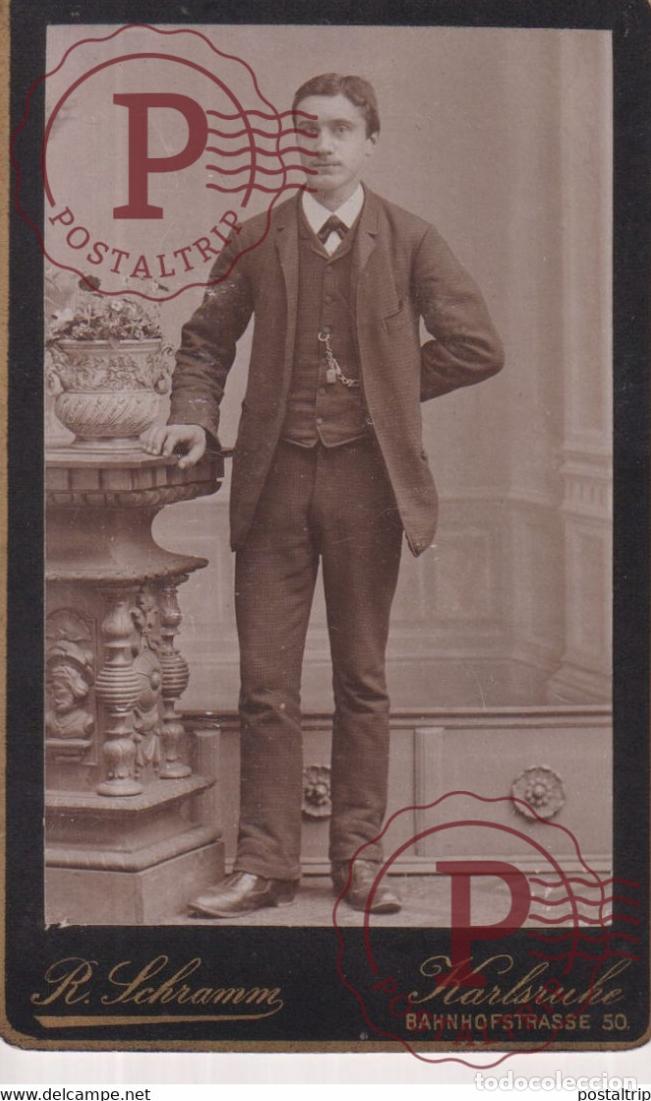 Fotograf&iacute;a antigua: R. CHRAMM. KARLSRUHE. PHOTOGRAPHIE PHOTO CDV +-10,5x6,5CM GERMANY DEUTSCHLAND