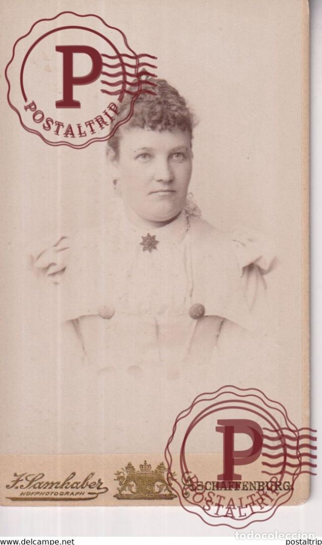 Fotograf&iacute;a antigua: J. SAMHABER. ASCHAFFENBURG. PHOTOGRAPHIE PHOTO CDV +-10,5x6,5CM GERMANY DEUTSCHLAND