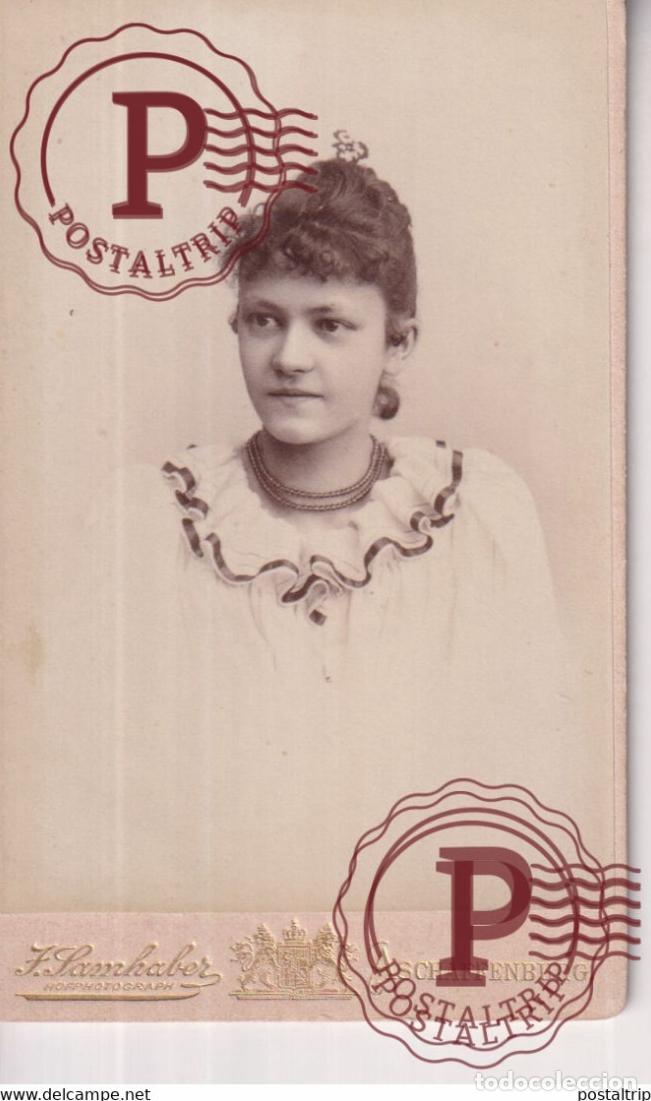 Antique Photography: J. SAMHABER. ASCHAFFENBURG. PHOTOGRAPHIE PHOTO CDV +-10,5x6,5CM GERMANY DEUTSCHLAND