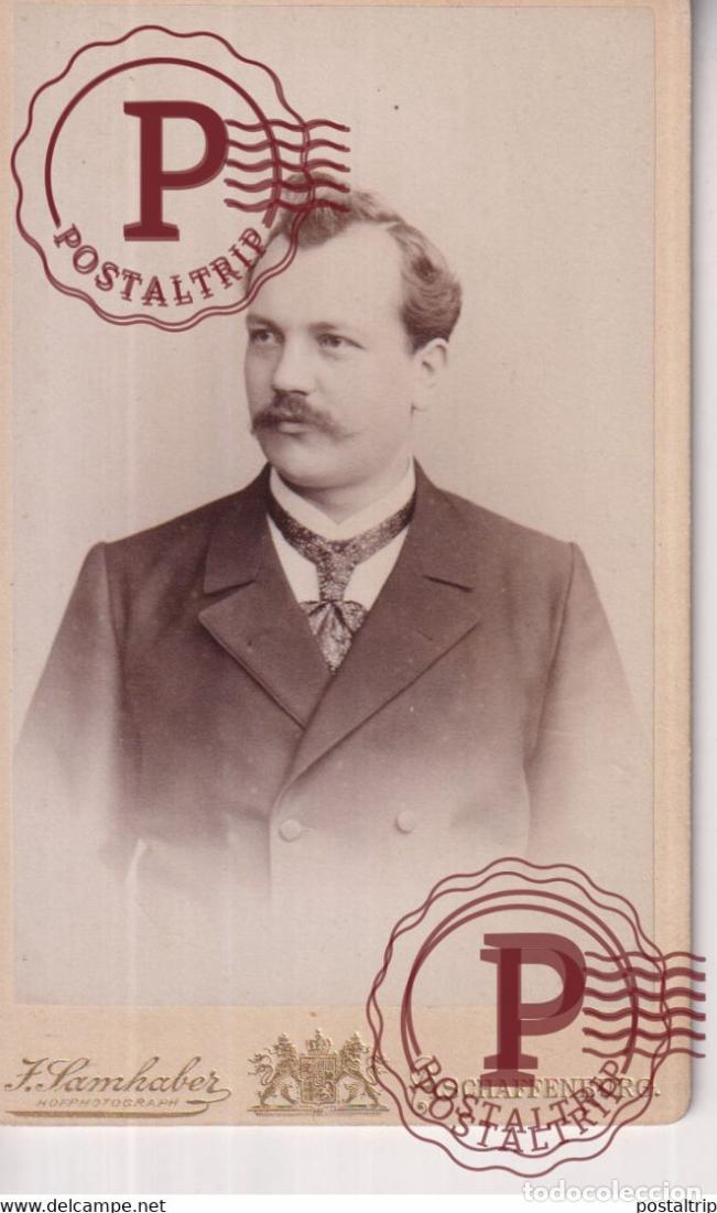 Antique Photography: J. SAMHABER. ASCHAFFENBURG. PHOTOGRAPHIE PHOTO CDV +-10,5x6,5CM GERMANY DEUTSCHLAND