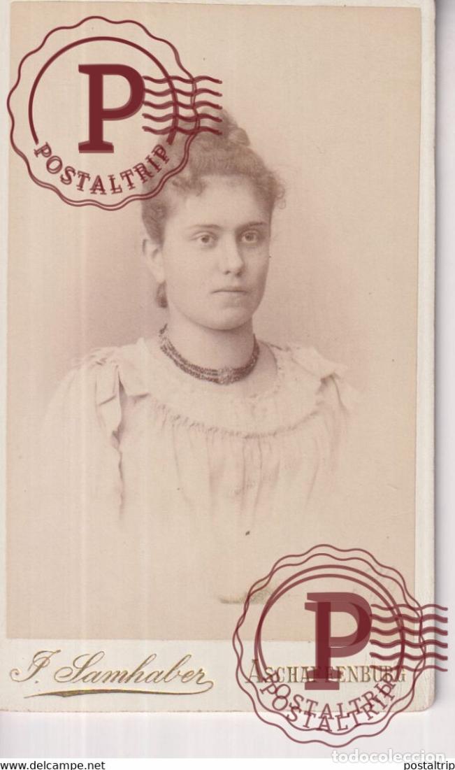 Antique Photography: J. SAMHABER. ASCHAFFENBURG. PHOTOGRAPHIE PHOTO CDV +-10,5x6,5CM GERMANY DEUTSCHLAND