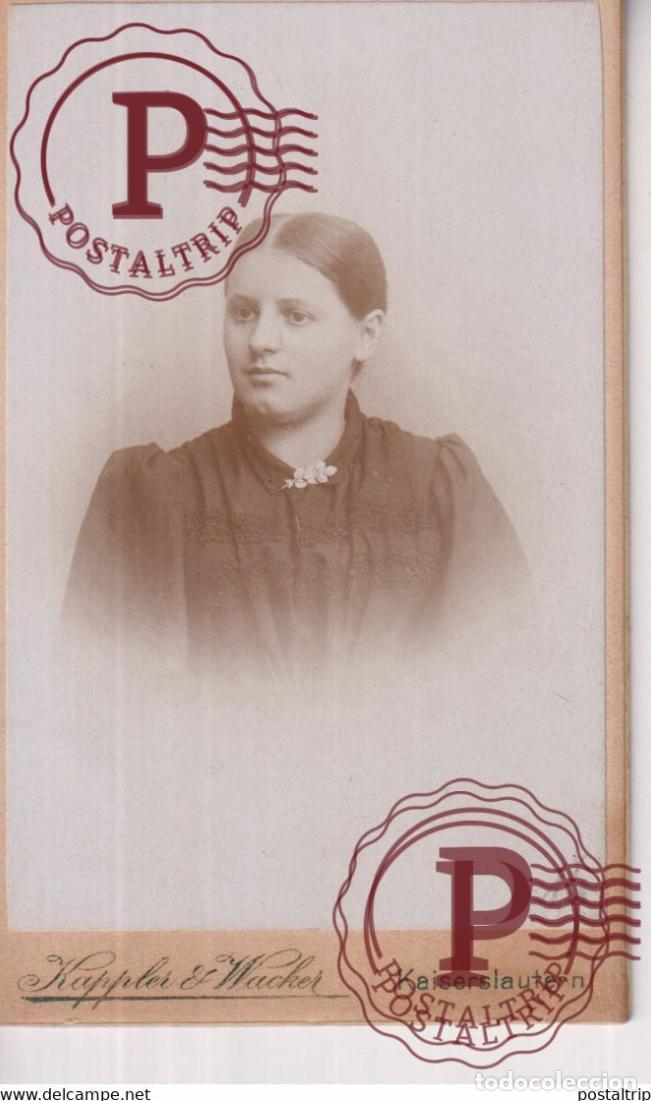 Antique Photography: KAPPLEI & WACKER. KAISERLAUTERN. PHOTOGRAPHIE PHOTO CDV +-10,5x6,5CM GERMANY DEUTSCHLAND