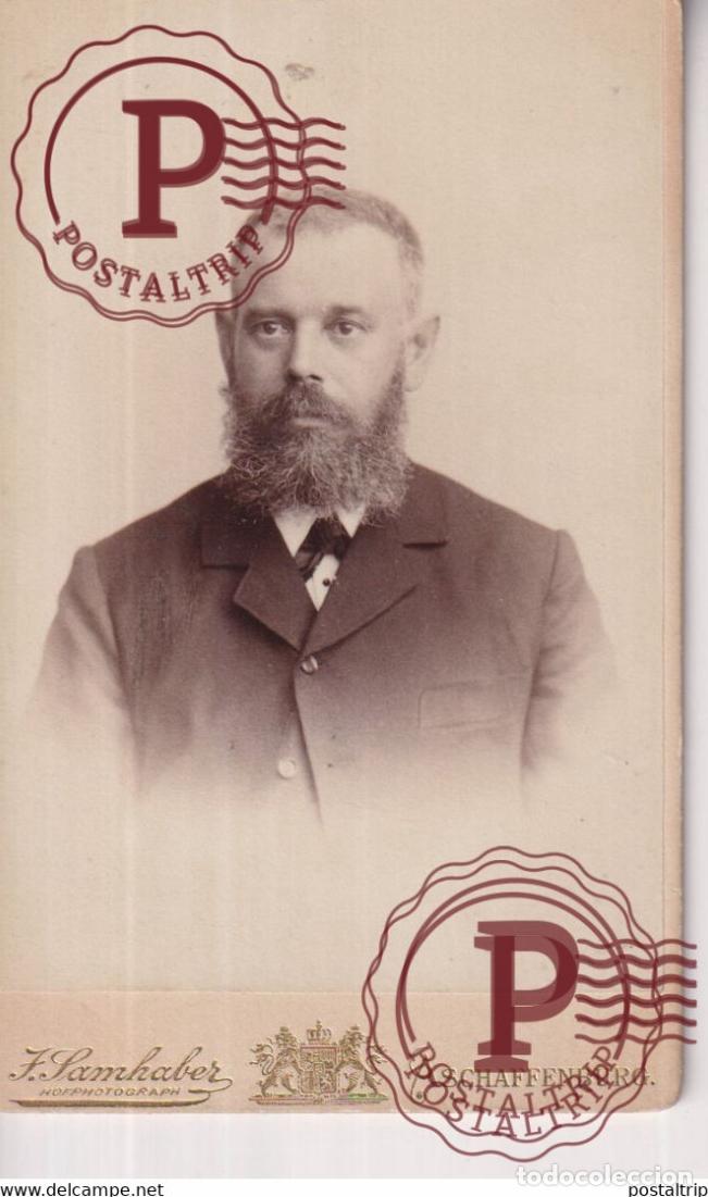 Antique Photography: J. SAMHABER. ASCHAFFENBURG. PHOTOGRAPHIE PHOTO CDV +-10,5x6,5CM GERMANY DEUTSCHLAND