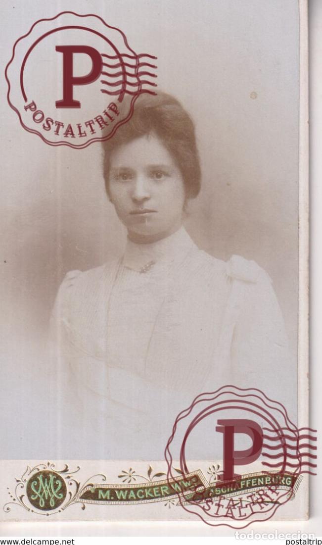 Antique Photography: M. WAKER. WNE. ASCHAFFENBURG. PHOTOGRAPHIE PHOTO CDV +-10,5x6,5CM GERMANY DEUTSCHLAND
