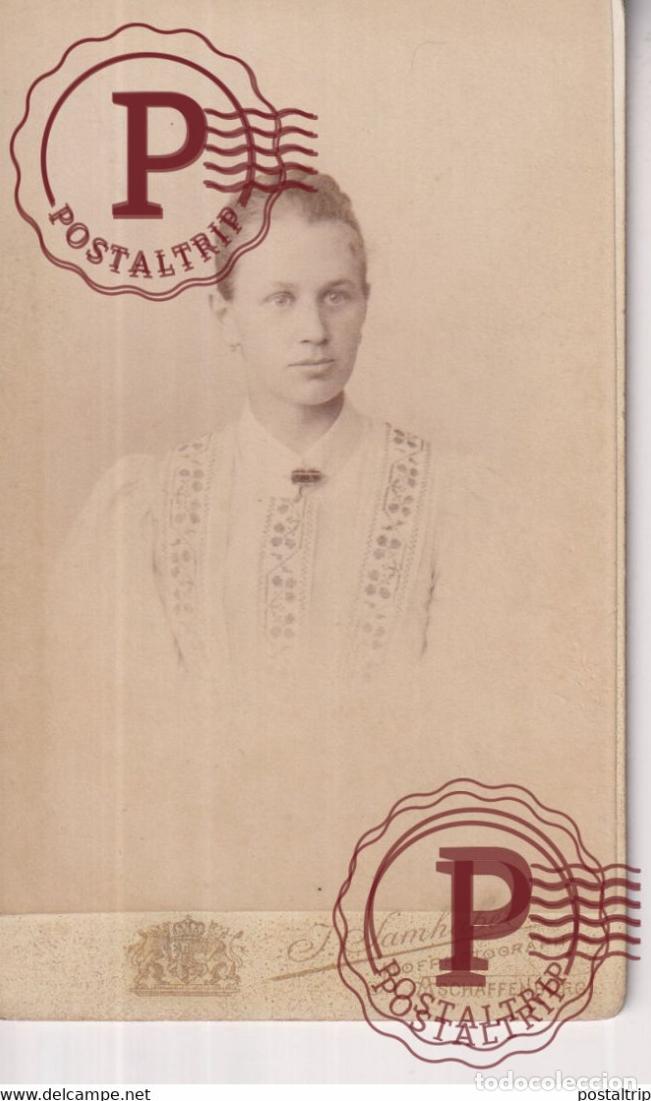 Photographie ancienne: J. SAMHABER. ASCHAFFENBURG. PHOTOGRAPHIE PHOTO CDV +-10,5x6,5CM GERMANY DEUTSCHLAND