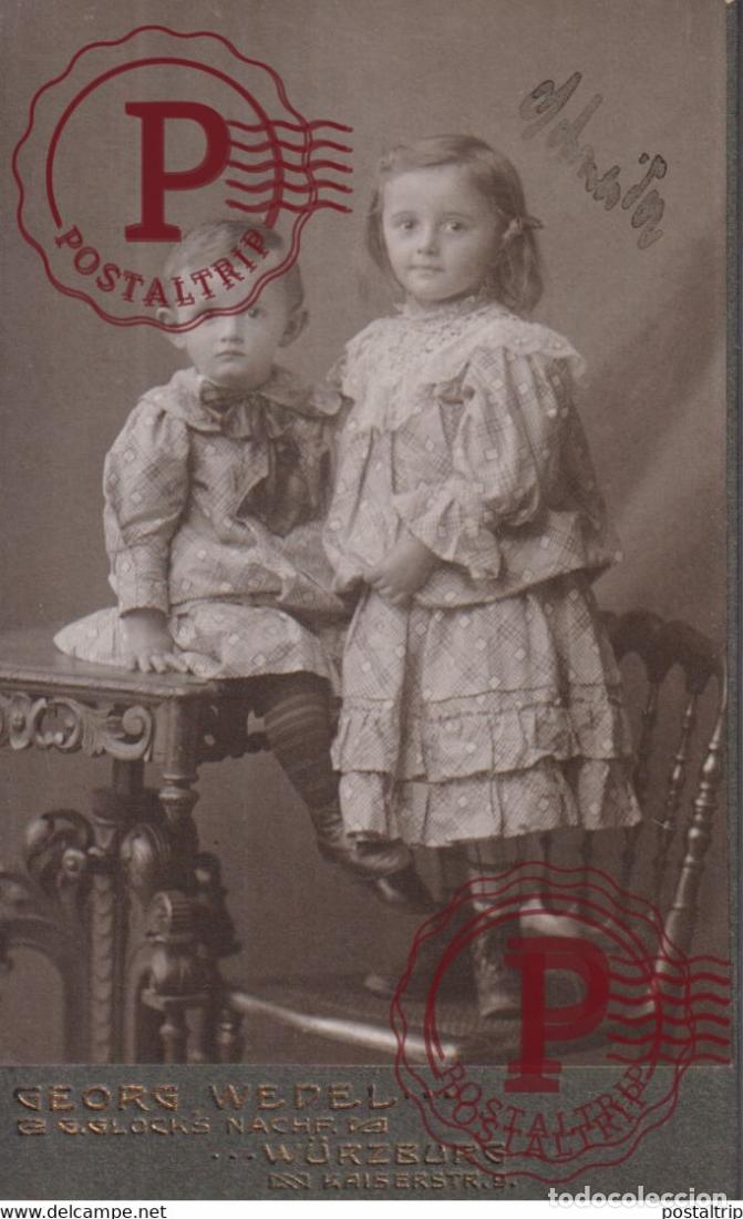 Alte Fotografie: GEORG WEDEL. WURZBURG. PHOTOGRAPHIE PHOTO CDV +-10,5x6,5CM GERMANY DEUTSCHLAND