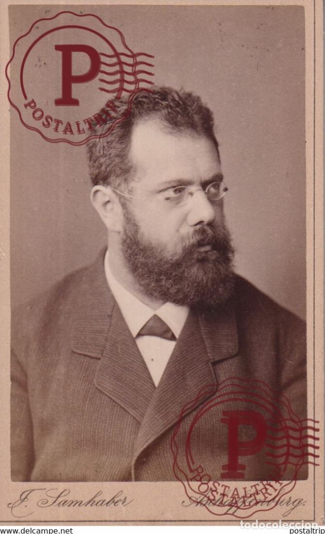 Alte Fotografie: J. SAMHABER. ASCHAFFENBURG. PHOTOGRAPHIE PHOTO CDV +-10,5x6,5CM GERMANY DEUTSCHLAND