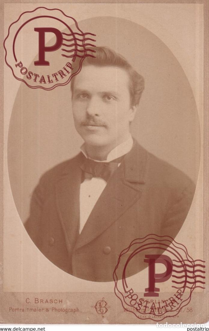 Alte Fotografie: C. BRASCH. BERLIN. PHOTOGRAPHIE PHOTO CDV +-16,5x11CM GERMANY DEUTSCHLAND