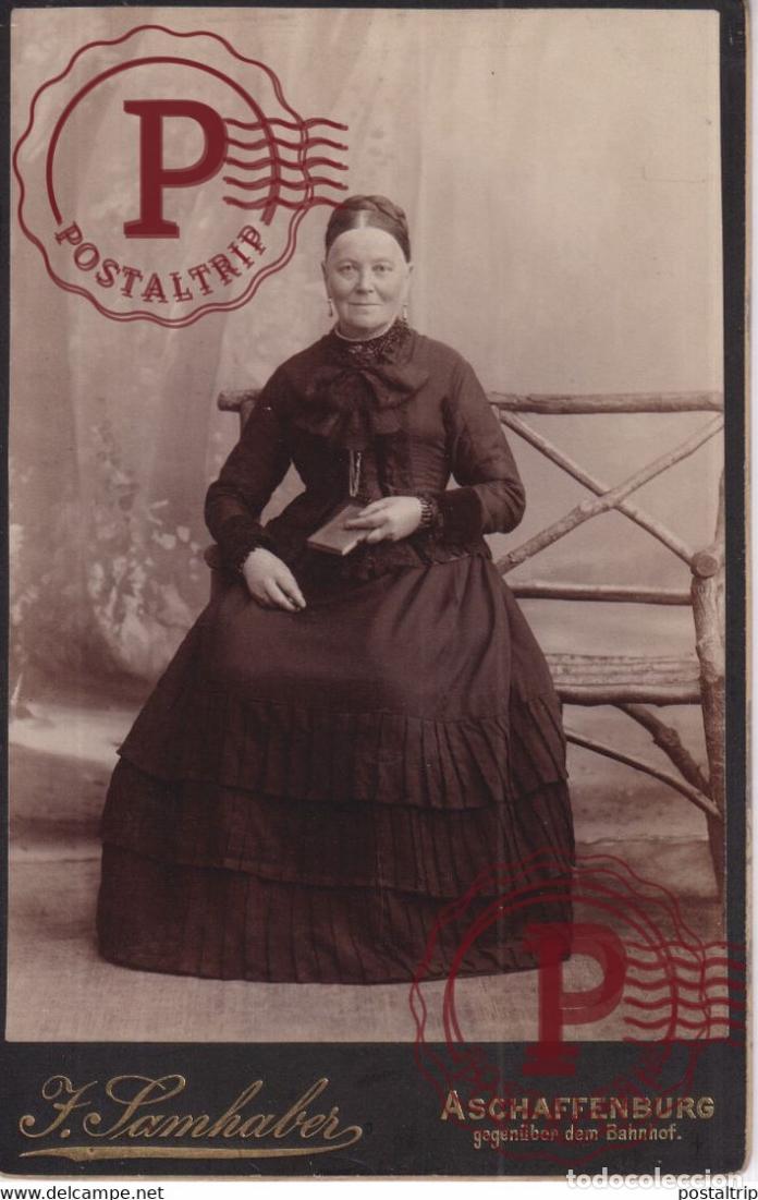 Alte Fotografie: J. SAMHABER. ASCHAFFENBURG. PHOTOGRAPHIE PHOTO CDV +-16,5x11CM GERMANY DEUTSCHLAND