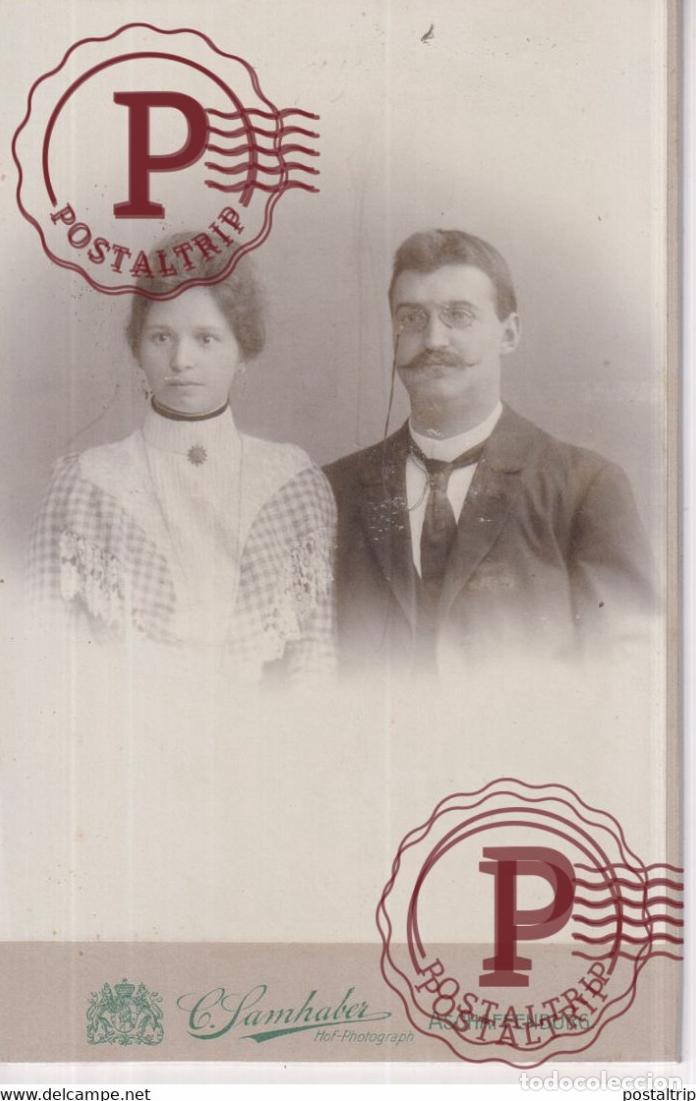 Alte Fotografie: C. SAMHABER. ASCHAFFENBURG. PHOTOGRAPHIE PHOTO CDV +-16,5x11CM GERMANY DEUTSCHLAND