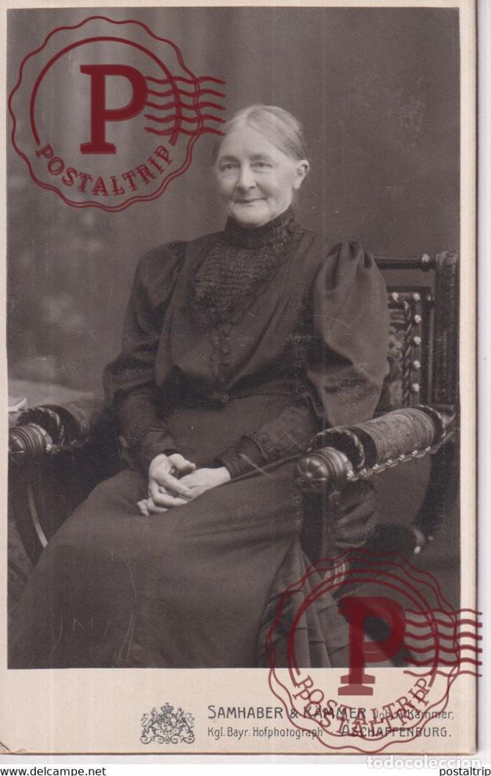 Alte Fotografie: SAMHABER & KAMMER. ASCHAFFENBURG. PHOTOGRAPHIE PHOTO CDV +-16,5x11CM GERMANY DEUTSCHLAND