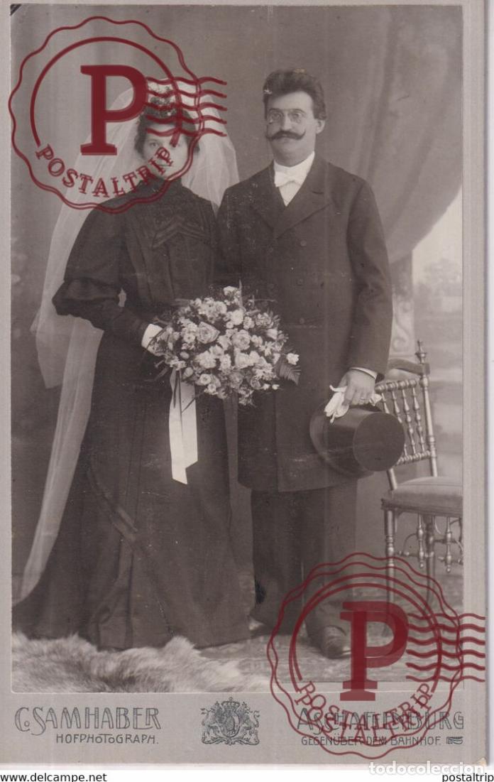 Alte Fotografie: C. SAMHABER. ASCHAFFENBURG. PHOTOGRAPHIE PHOTO CDV +-16,5x11CM GERMANY DEUTSCHLAND