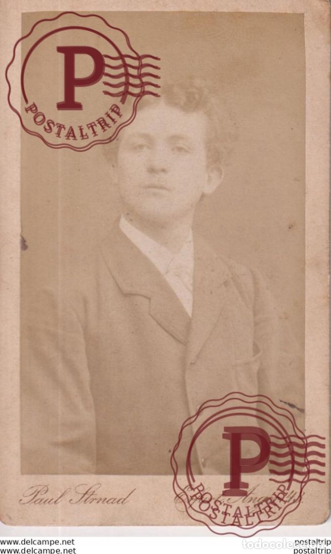 Alte Fotografie: PAUL STRNAD. ERFURT, ANGER 43 +-10.5*6CM CDV