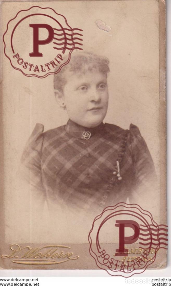 Alte Fotografie: D. WETTERN HAMBURG ALTONA +-10.5*6CM CDV