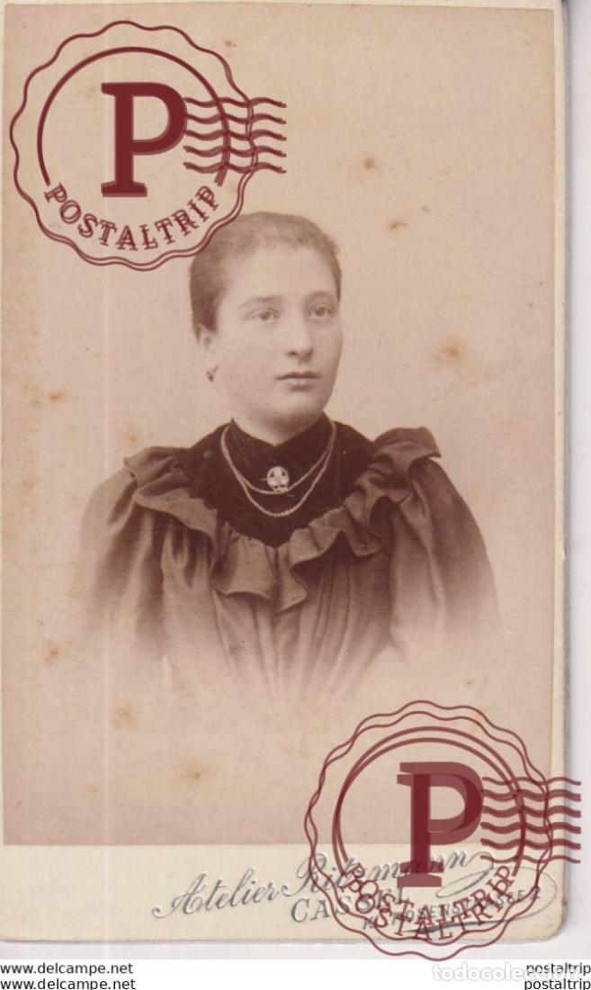 Fotografia antica: ATELIER RITZMANN. CASSEL KL. ROSENSTRASSE 2. +-10.5*6CM CDV