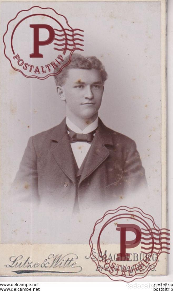 Fotografia antica: LUTZE AND WITTE. MAGDEBURG BREITE WEG 32-33 +-10.5*6CM CDV