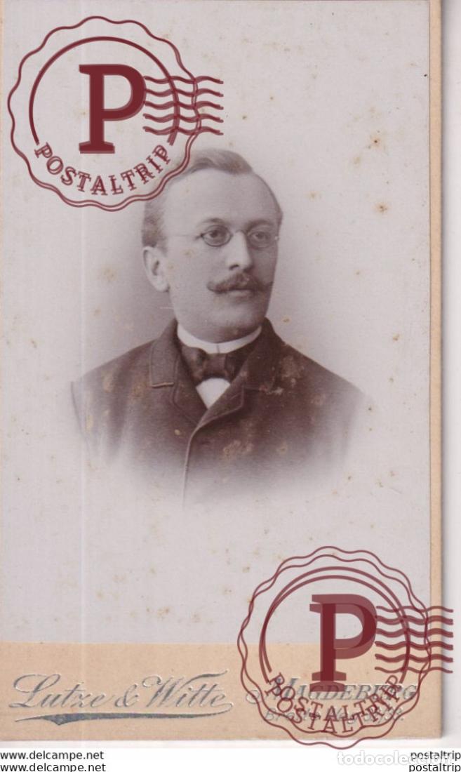 Fotografia antica: LUTZE AND WITTE. K&Oacute;NIGL. HOF PHOTOGRAPHEN NACHF. MAGDEBURG +-10.5*6CM CDV