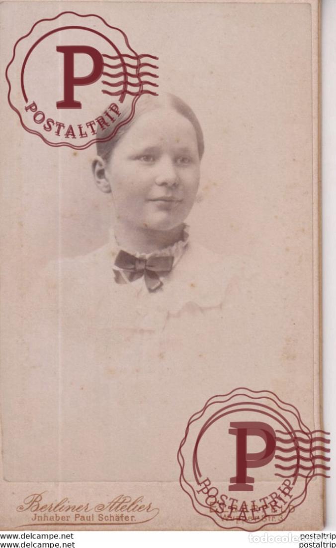 Fotograf&iacute;a antigua: BERLINER ATELIER JNHABER PAUL SCH&Auml;FER. ELBERFELD +-10.5*6CM CDV