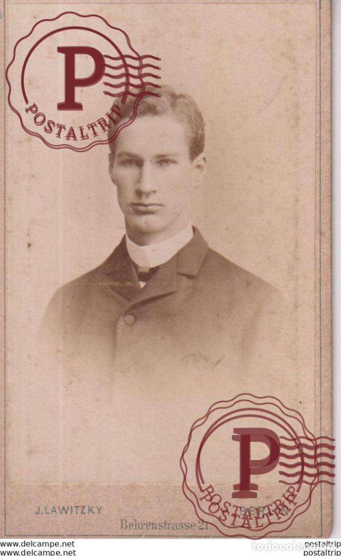 Fotograf&iacute;a antigua: J. LAWITZKY. BERLIN +-10.5*6CM CDV