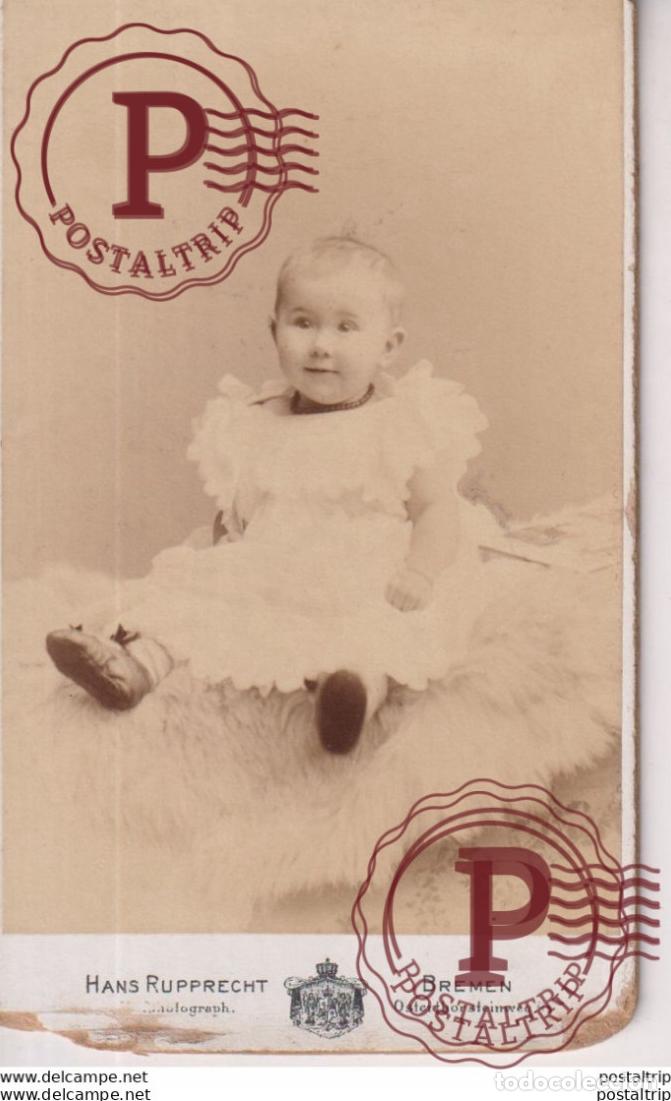 Fotograf&iacute;a antigua: HANS RUPPRECHT HOFPHOTOGRAPH. BREMEN. +-10.5*6.5CM CDV