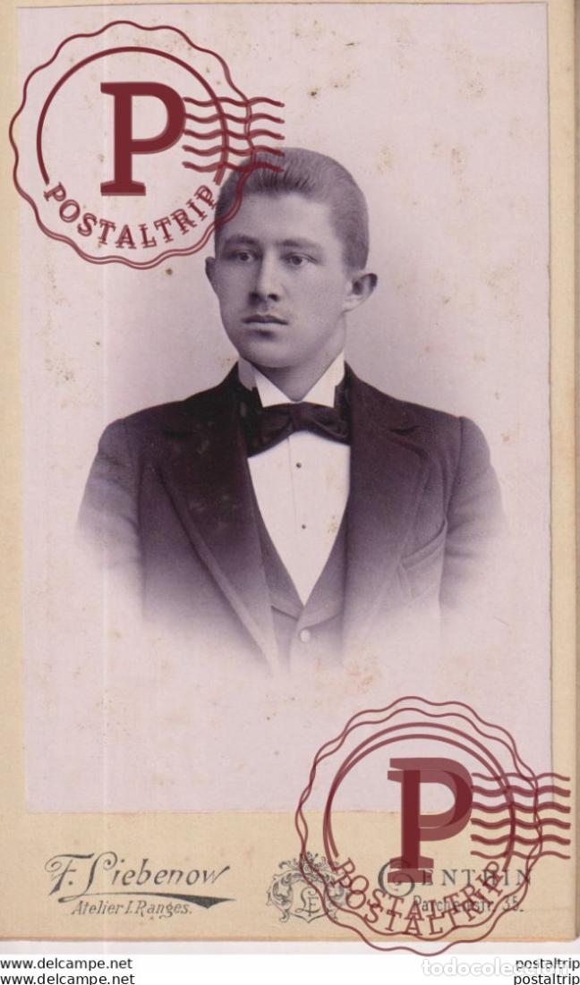 Fotograf&iacute;a antigua: F. LIEBENOW ATELIER. GENTHIN +-10.5*6.5CM CDV