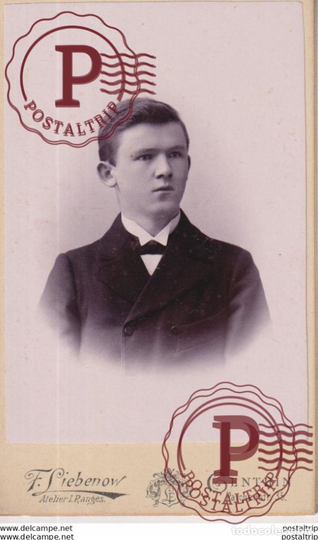 Fotograf&iacute;a antigua: F. LIEBENOW ATELIER. GENTHIN +-10.5*6.5CM CDV