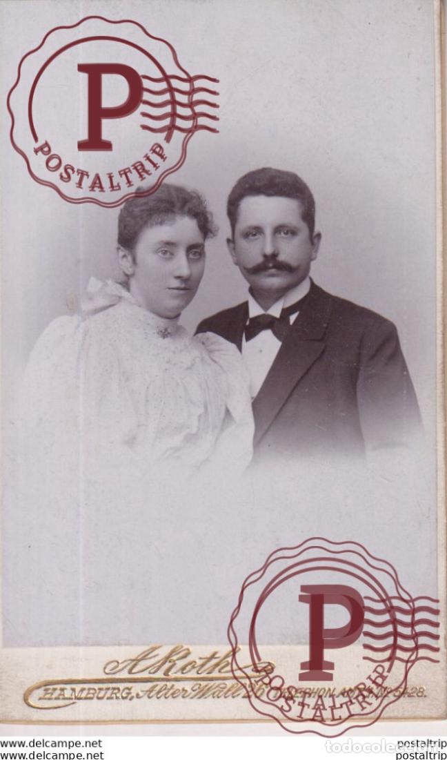 Fotograf&iacute;a antigua: A. ROTH. HAMBURG, ATELIER WALL 26. +-10.5*6.5CM CDV