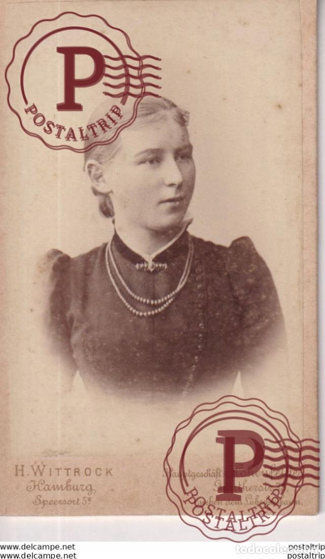 Fotograf&iacute;a antigua: H. WITTROCK. HAMBURG +-10.5*6.5CM CDV