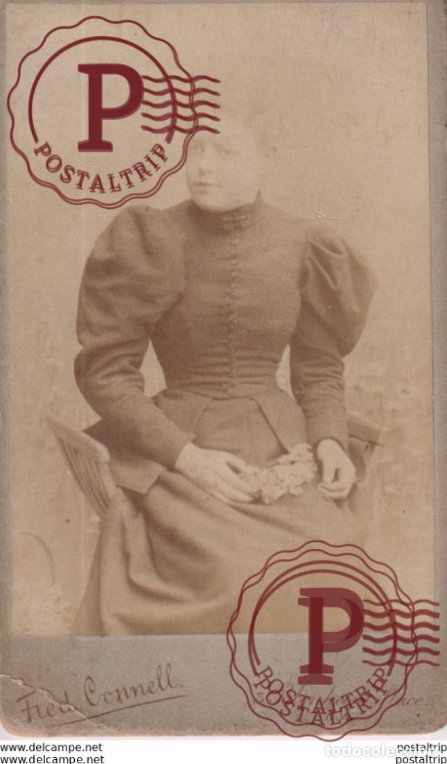 Fotograf&iacute;a antigua: FRED. CONNELL. BLENHEIM PLACE N.W. ST. JOHNS WOOD +-10.5*6.5CM CDV