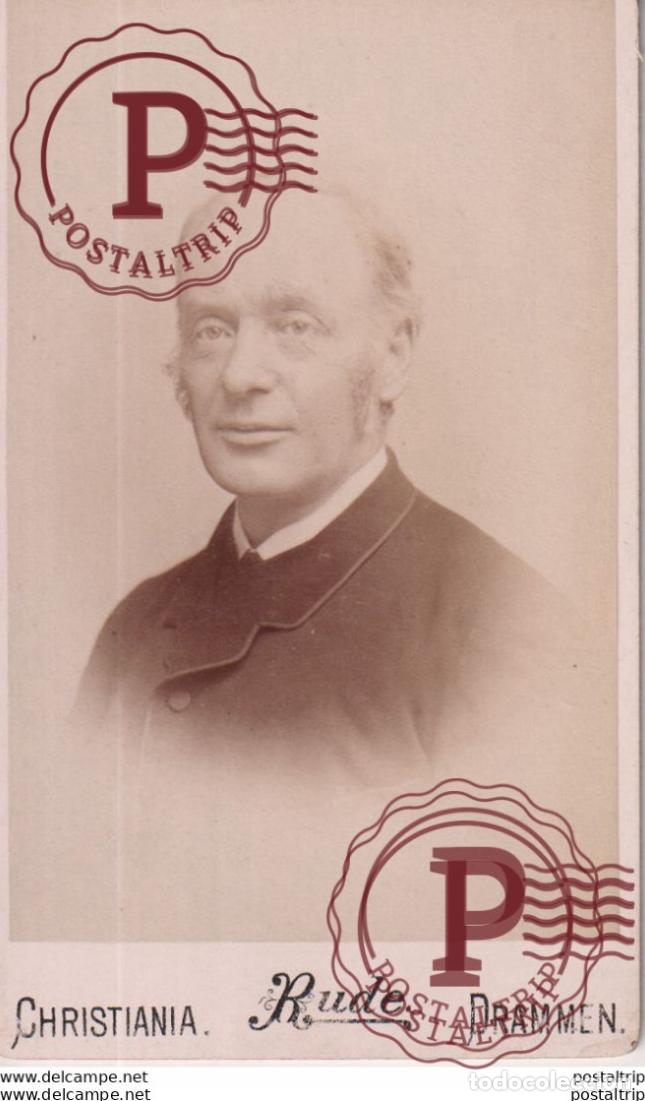 Fotograf&iacute;a antigua: CHRISTIANIA. RUDE. DRAMMEN +-10.5*6.5CM CDV