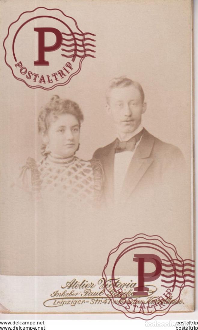 Fotograf&iacute;a antigua: ATELIER VICTORIA. BERLIN LEIPZIGERSTR 47. +-10.5*6.5CM CDV