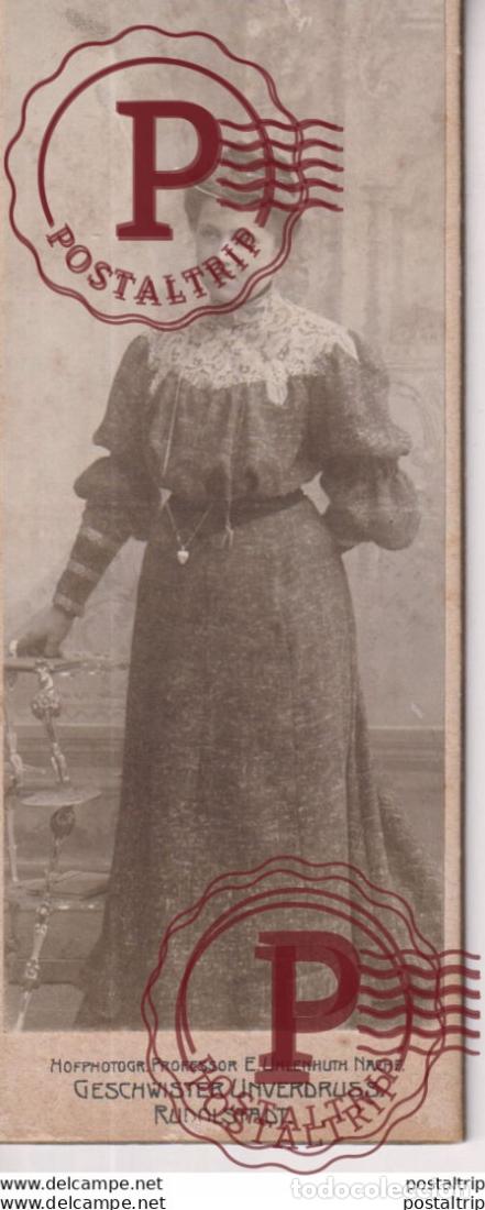 Fotograf&iacute;a antigua: HOFPHOTOGR. PROFESSOR E.UNLENHUTH NACHF. GESCHWISTER UNVERDRUSS. RUDOLSTADT. +-12*5CM CDV