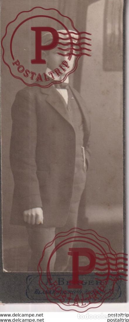 Fotograf&iacute;a antigua: A. BERGER. BLANKENBURG. +-12*5CM CDV