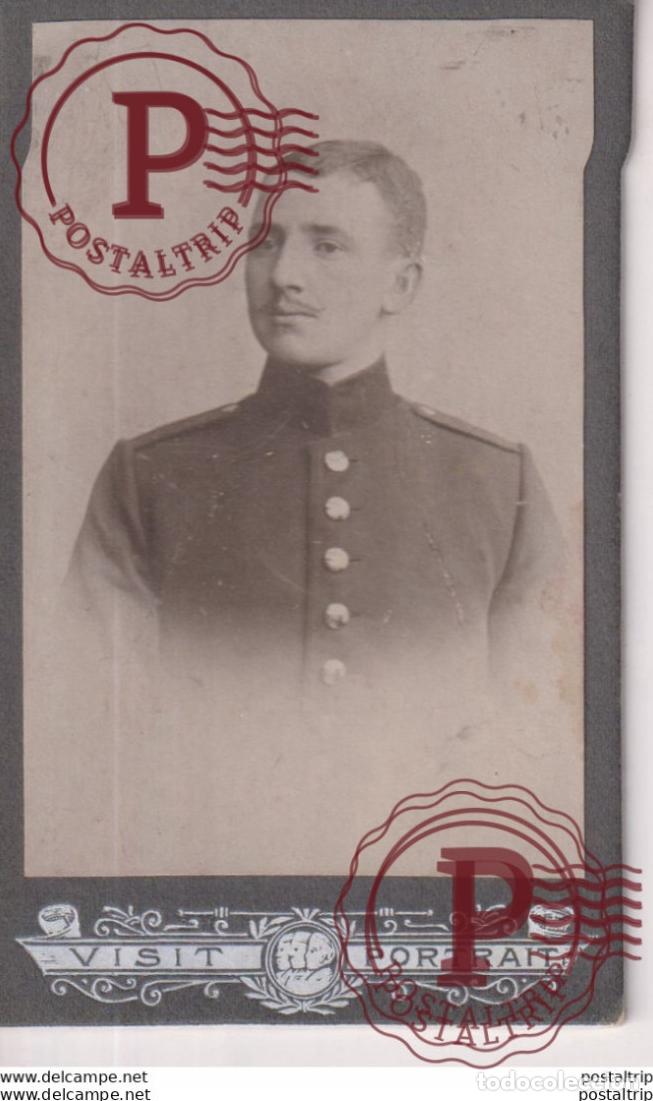 Fotograf&iacute;a antigua: VISIT PORTRAIT, SOUVENIR. +-10.5*6.5CM CDV MILIT&Auml;R MILITAIRE