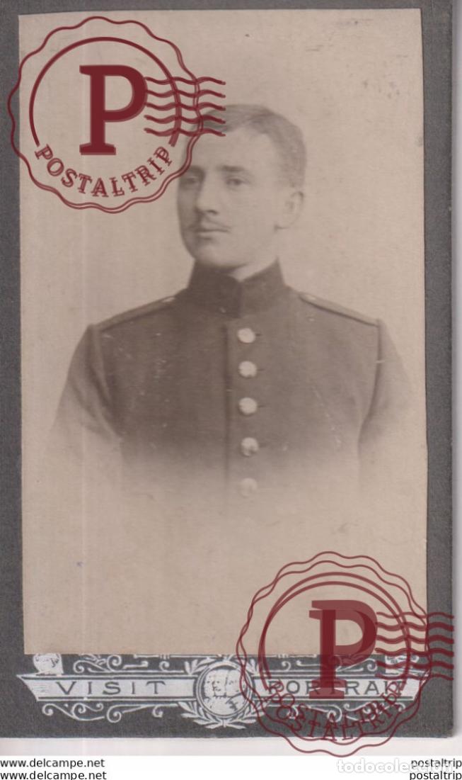 Fotograf&iacute;a antigua: VISIT PORTRAIT, SOUVENIR. +-10.5*6.5CM CDV MILIT&Auml;R MILITAIRE