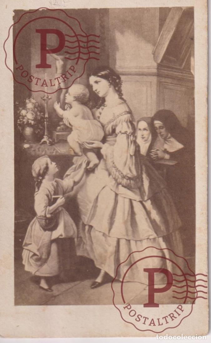 Fotograf&iacute;a antigua: CDV. 6X10CM. RELIGIOSAS. RELIGION. CUADRO ART.