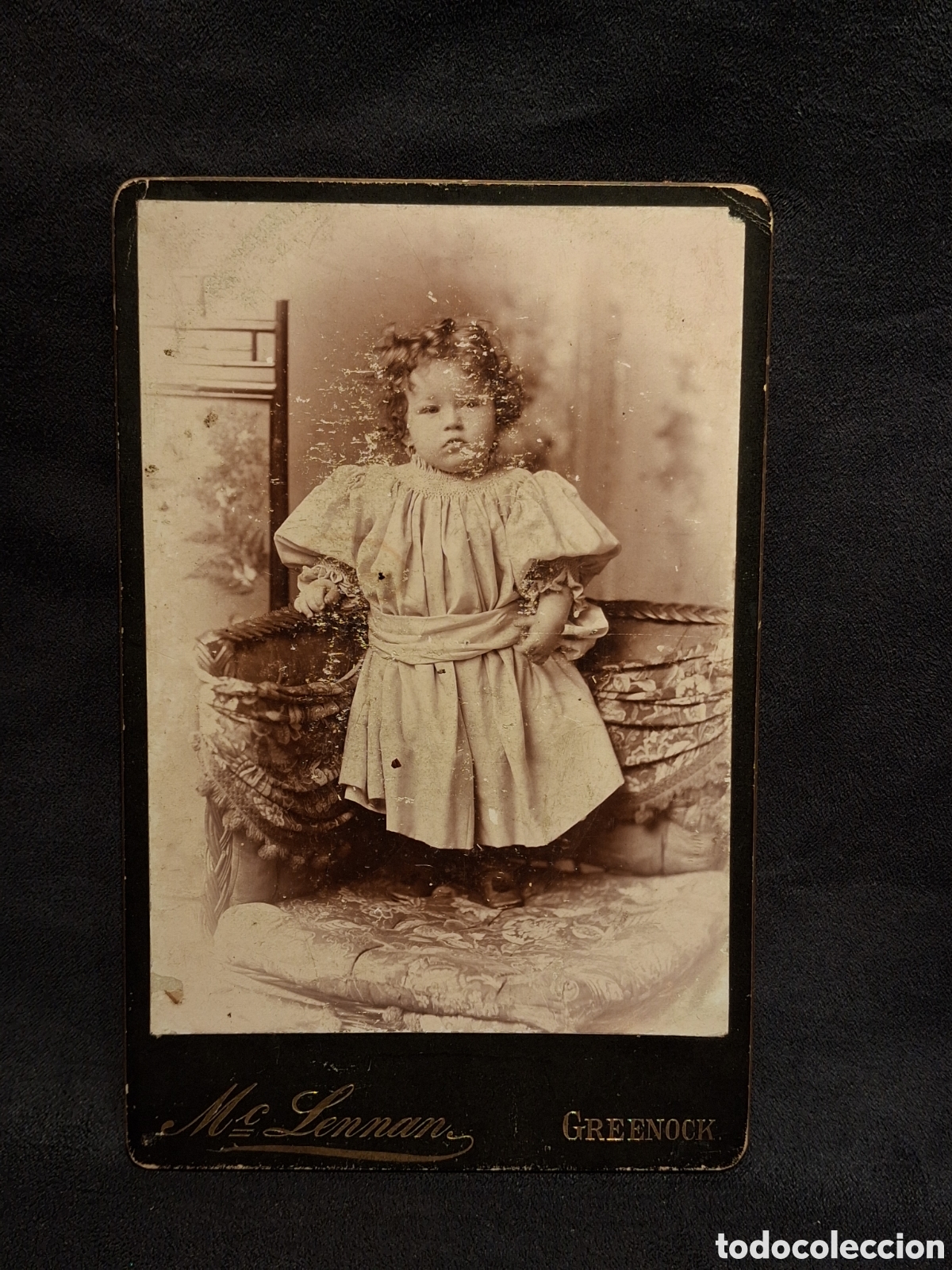 Fotograf&iacute;a antigua: ANTIGUA FOTOGRAF&Iacute;A SOBRE CART&Oacute;N. NI&Ntilde;A &Eacute;POCA VICTORIANA ESCOCIA. 16,6 X 10,7 CM
