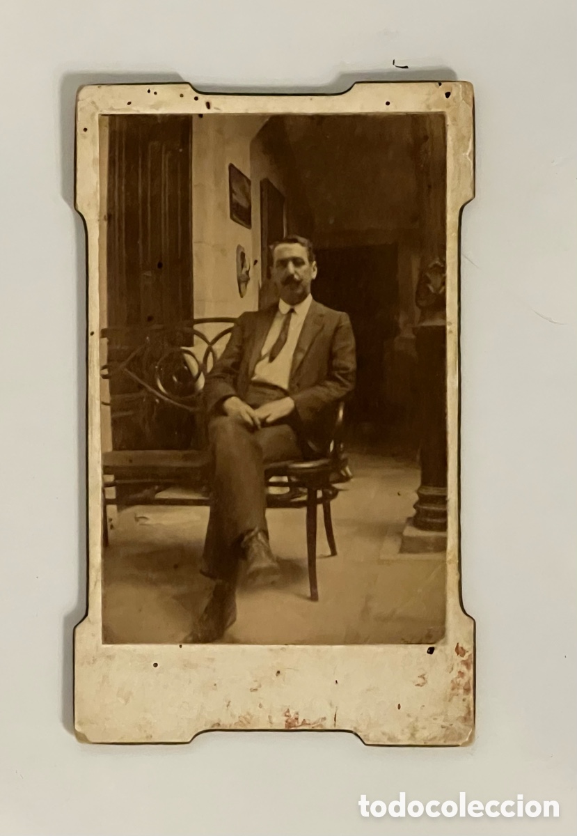 Fotograf&iacute;a antigua: CDV, Carte de visite.. Don Francisco Batinaez Alba. Agosto de 1907