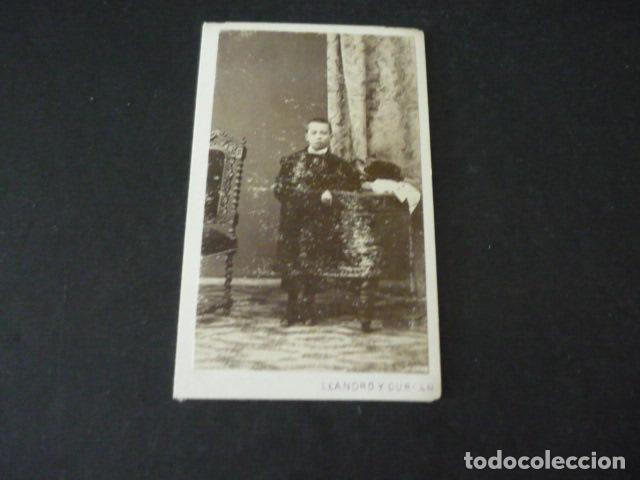 Fotograf&iacute;a antigua: CARTE DE VISITE RETRATO DE NI&Ntilde;O LEANDRO Y DUBLAN FOTOGRAFOS ZARAGOZA Y PAMPLONA
